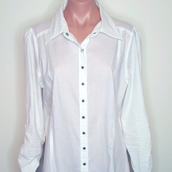 BCBGMaxAzria Tops - BCBG XL Maxi Button Down Shirt / Jacket